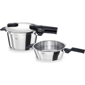 Resim Fissler Vitaquick Glossy 4.5 + 2.5 lt Düdüklü Tencere 