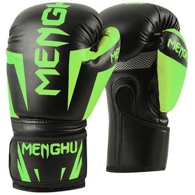 Resim Geeroyoo Yüksek Kalite Pu Deri Yetişkin Boks Eldiveni - 27x16x12 Cm, 12oz, Şok Emici, Ergonomik Tasarım, Floresan Yeşil Çok Renkli 