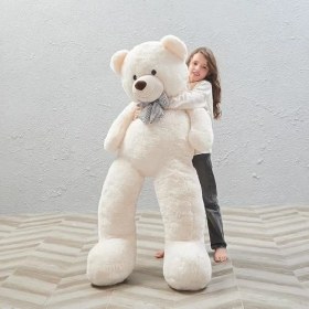 Resim Sevgiliye Özel Hediye - 140 cm Papyonlu Peluş Ayıcık... 