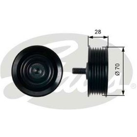 Resim GATES T36410 ALTERNATÖR V KAYIS GERGI RULMANI i30 2.0 CRDI 07-12 