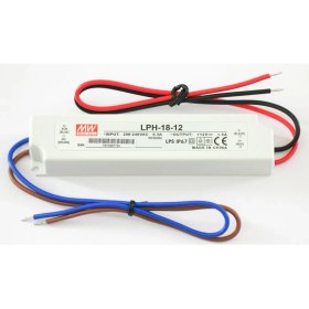 Resim Mean Well LPH 18 12 12 Volt 1.50 Amper IP67 Adaptör 