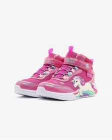 Resim SKECHERS UNICORN CHASER Büyük Kız Çocuk Pembe Işıklı Bot 303302L PKMT 