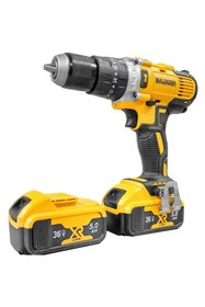 Resim Bulldozer Xr 36v 5ah 13mm Metal Madren Darbeli Çift Akülü Şarjlı Vidalama Matkap 