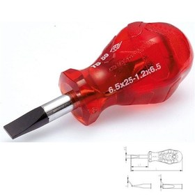 Resim İzeltaş 4110 Kraft Topaç Düz Tornavida 65x25 