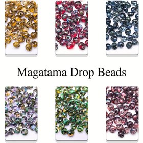 Resim 5G 50 adet 4Mm Magatama Su Damlası Boncuk DIY Boncuklu Aksesuarlar ve Dekoratif Boncuklar ve Boncuk Assortment 