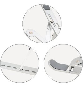Resim Powermaster Notebook+Tablet Standı 10''-15.6'' Metal+Ayarlanabilir 