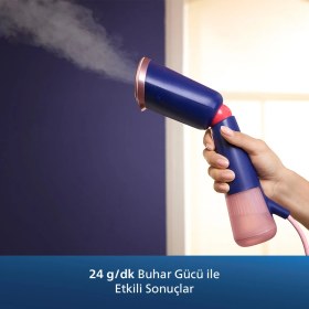 Resim Philips 5000 Serisi El Tipi Buharlı Düzleştirici, Seyahat için taşınabilir, Tak ve Çalıştır, STH5030/20 