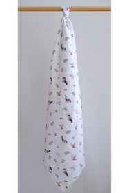 Resim runbaby ( 3 Adet ) 100x120cm %100 Pamuk 3'lü Müslin Örtü Set 