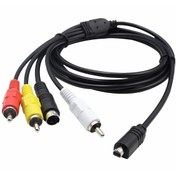 Resim aogo Sony Kamera Tv Bağlatı Kablosu Sony Av Kablo 10 Pin Rca S-video Handycam Minidv Video Kamera Için 