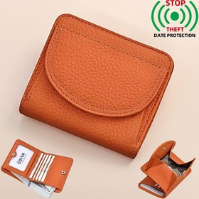 Resim BANYANU Kadınların Gerçek Deri Mini Cüzdanı Kartlık ve Madeni Para Cüzdanı ile - Dokulu Suni Deri Tasarımı, Snap Kapatma, Pembe/Kırmızı/Siyah - Ona Mükemmel Hediye, Kompakt ve Şık, Madeni Para Cüzdanı Cüzdanı, Günlük Taşıma Cüzdanı, Klasik Cüzdan Tasarımı, Dayanıklı Fermuar Kapatma 