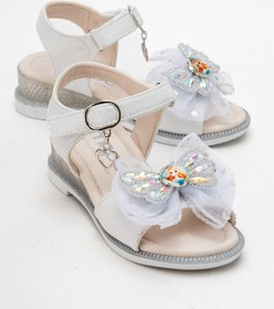 Resim mnpc Kız Çocuk Gümüş Abiye Ayakkabı 