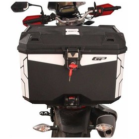 Resim Gp Kompozit Universal 45 Lt Plastik Motosiklet Çantası Siyah Çok Renkli 