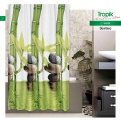 Resim Zethome Banyo Perdesi 2x120x200 Çift Kanat Duş Perdesi Halka Hediyeli Duşakabin Perdesi 10056 