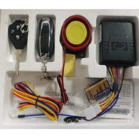 Resim Hsgl Motorsiklet Alarm Seti 120DB Uzaktan Çalıştırma Anti-Hırsızlık Motosiklet Bisiklet Su Geçirmez Araba Parçaları Uzaktan Başlangıç Kiti Için Araba 