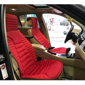 Resim HMNL opel Rekord Kırmızı Koltuk Kılıf Koruyucu Minderi Ön 2'li Minder 