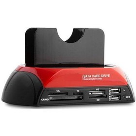 Resim PrimeX PX-385 Harici Usb 2.0 2.5- 3.5 IDE+SATA Hdd + Kart Okuyucu Docking 