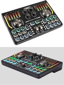 Resim yenibagshop GMX-1 Titanium Set Efektli Ses Kartı Mikrofon Kulaklık Stand Kayıt Canlı Yayın (PC ve Telefon) 