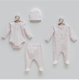 Resim Caramell 4'lü Bebek Hastane Çıkış Seti 2249 Pembe 