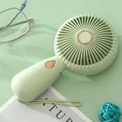Resim Taşınabilir Kişisel Mini Fan, Şarj Edilebilir Pil, 3 Hız Ayarı ve LED Gece Lambası ile - Hafif ABS Tasarımı, Ev, Seyahat ve Kamp için Mükemmel - Mint Yeşil, Bej, Lavanta Mor, Ev için Rahat Bir Cihaz | Şık Soğutma Cihazı | Düğme Kontrolü, Taşınabilir Fan 