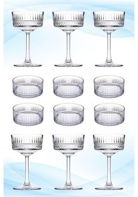 Resim Paşabahçe Elysia 440436 6'Lı Kadeh & 530038 6'Lı Kase Seti Elysia 6'Lı Kadeh 6'Lı Kase 