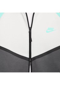 Resim Nike Tech Fleece Fz Windrunner Hoodie Erkek Sweatshirt-sportxoutlet Gri - Beyaz 