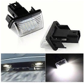 Resim Peugeot Citroen 206/207/307/308 C3-c6 İçin 2 Adet Led Plaka Lamba 