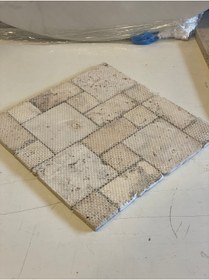 Resim Polen Stone Traverten Fileli Mini Set Duvar Kaplama Taşı 