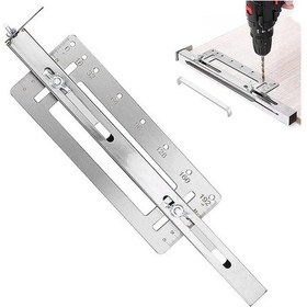 Resim Paslanmaz Çelik İçin Ayarlanabilir Raf Delme Şablonu B 