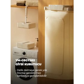 Resim Lydsto Portatif Katlanabilir Çift Sterilizasyonlu Çamaşır Kurutma Makinesi 