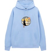 Resim VENHENA Starry Night Bebe Mavi Kapüşonlu Sweatshirt - Hoodie 