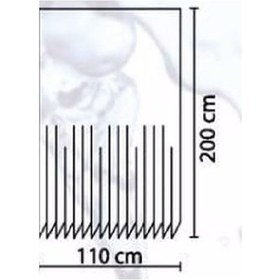 Resim Zethome Evdy Banyo Duş Perdesi 4961 P. Tek Kanat 1X110X200 Çok Renkli 