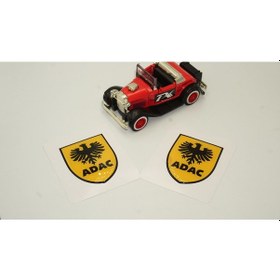 Resim Adac Logo Damla Silikon Sticker 2 Li Set 