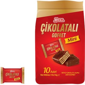 Resim Xroll Mini Çikolatalı Gofret 10x16 G 