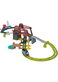 Resim Thomas & Friends Thomas ve Arkadaşları Thomas ve Skiff Açılır Köprü Macerası Motorlu Trenli HGX65 