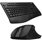 Resim KM-6017 Usb Kablosuz Q Multimedia Klavye + Mouse Set - Siyah Everest