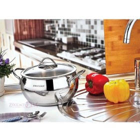 Resim Kah D-704 Elit 24X14 Derin Çelik Tencere 6 Litre 