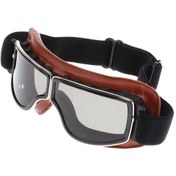 Resim Rüzgar Yağmur Korumalı Motosiklet Güneş Gözlüğü Kask Altı Retro 