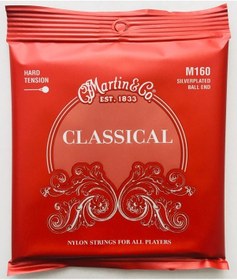 Resim Martin Co M160 Silver Plated And Ball Klasik Gitar Tel Seti 