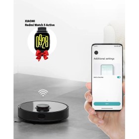 Resim Xiaomi Applle & Android Uzaktan Kontrol Özellikli Lds Lazer Navigasyon Sistemi Akıllı Robot Süpürge Vacuum S10T 8000PA+XIAOMI Redmi Watch5 