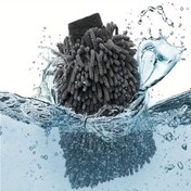 Resim Swift Polish, Premium Gri Mikrofiber Araba Yıkama Kurutma Eldivenleri - Ultra-Yumuşak, Emici & Dayanıklı, Otomobil Bakımı İçin 