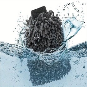 Resim Swift Polish, Premium Gri Mikrofiber Araba Yıkama Kurutma Eldivenleri - Ultra-Yumuşak, Emici & Dayanıklı, Otomobil Bakımı İçin 