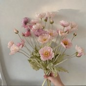 Resim Sevimli Pembe İzlanda Haşhaş Yapay Çiçek Buketi 6'lı Paket - Sevgililer Günü, Ev ve Oturma Odası Dekorasyonu için Mükemmel Seçim, Parlak, Gerçekçi, Dayanıklı Plastik Çiçekler Aranjmanı, Çok Fonksiyonlu Sonbahar ve Dört Mevsim Dekoru İçin Uygun 