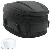 Resim Vkemall Genişletilebilir Motosiklet Bagaj Çantası - Su Geçirmez Kapaklı, Çok Amaçlı Sırt Çantası Siyah 