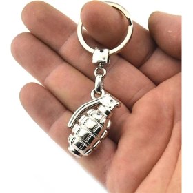 Resim Anahtarlık Sepeti El Bombası Grenade Anahtarlık - Nikel 