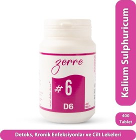 Resim Zerre Doku Tuzu Schüssler #6 400 Tablet 