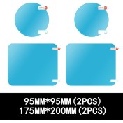 Resim Wenchang Shop C Resim Gösterisi Olarak 4 Adet Araba Yağmur Geçirmez Filmi Arka Görüş Aynası Su Geçirmez Filmi Evrensel Pencere Camı Net Anti-Sis Anti-Yansıma Sticker (Yurt Dışından) 