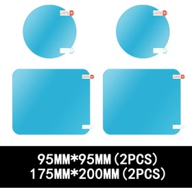 Resim Wenchang Shop C Resim Gösterisi Olarak 4 Adet Araba Yağmur Geçirmez Filmi Arka Görüş Aynası Su Geçirmez Filmi Evrensel Pencere Camı Net Anti-Sis Anti-Yansıma Sticker (Yurt Dışından) 