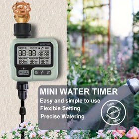 Resim Eshico HCT-322 Tek Çıkışlı Sulama Zamanlayıcısı - Tüm Sezonlar İçin Sulama Kontrol Cihazı, Pil İle Çalışan, Standart Konnektör, 16.99x13.0x5.99 cm 