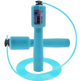 Resim Delta Sayaçlı Uzunluk Ayarlı Göstergeli Mavi Atlama İpi-Turkuaz 