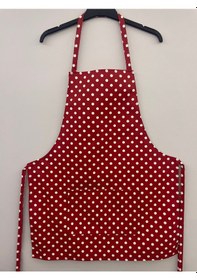 Resim Kırmızı Mutfak Önlüğü, Şef Önlüğü 